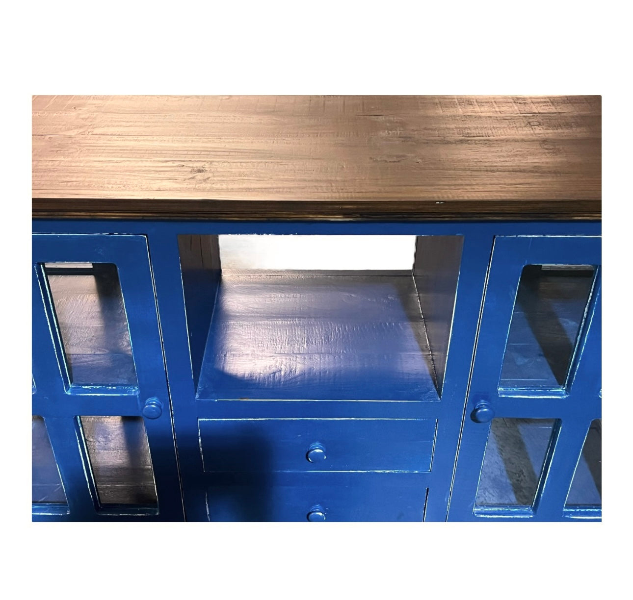Tanner Blue Kitchen Island - Clearance