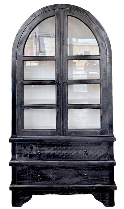Kelly Black & White Display Cabinet