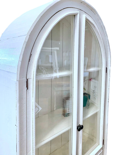 Carly White Display Cabinet