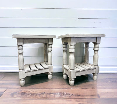 Maddie Gray Narrow End Tables (pair of 2)