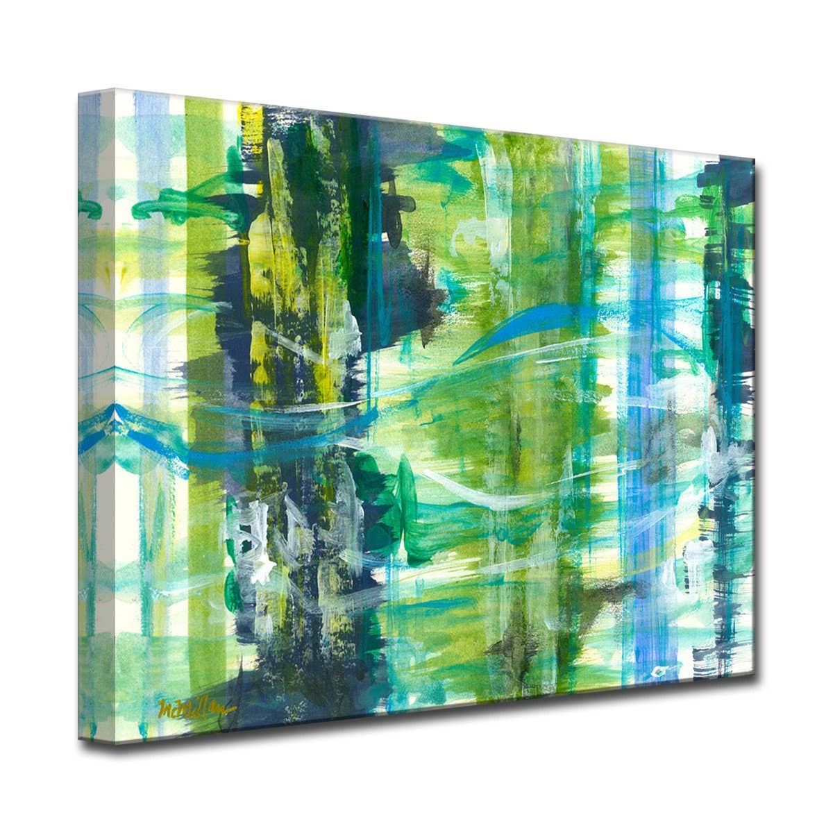 ‘Calming Chaos' Wrapped Art Canvas
