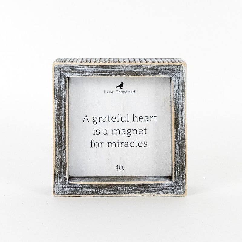Grateful heart… small sign
