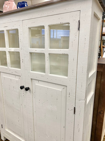 Parker White Storage Cabinet