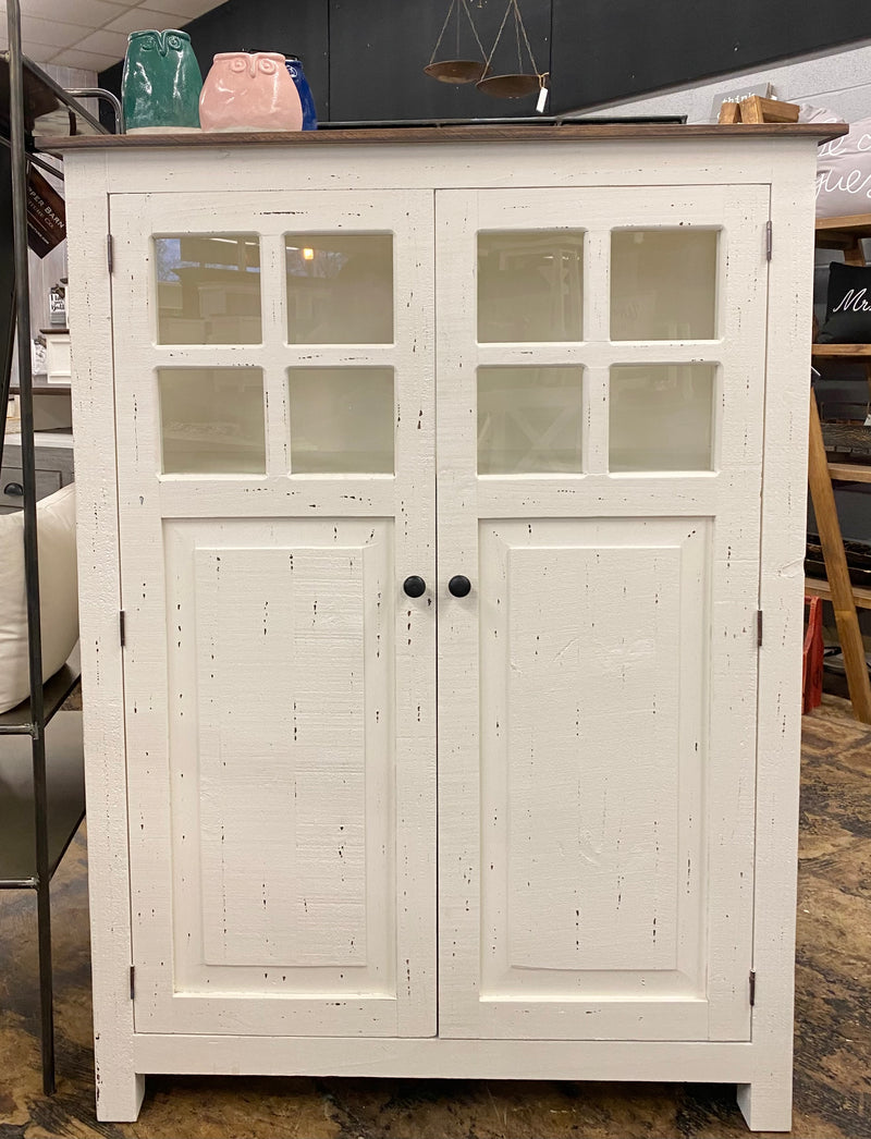Parker White Storage Cabinet