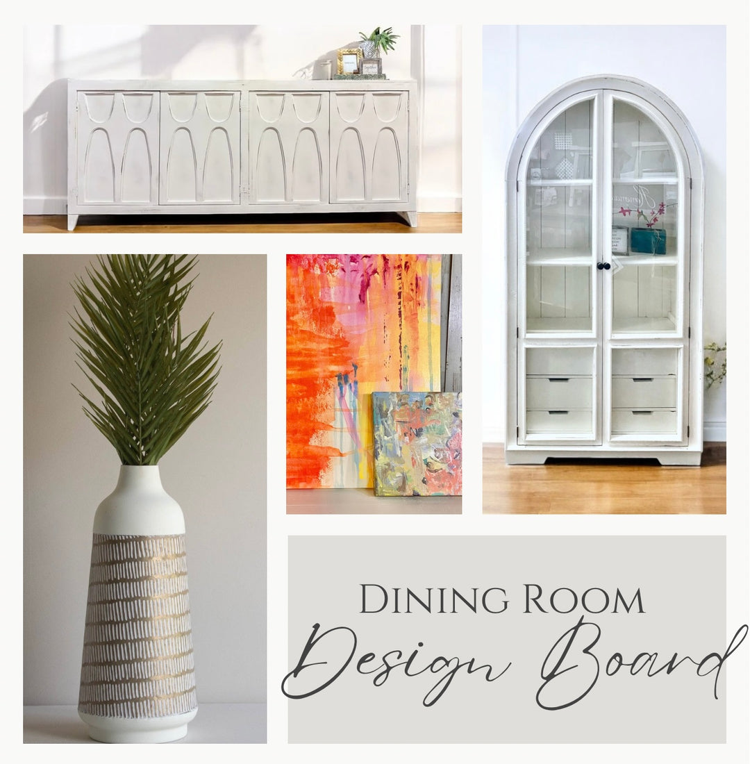 Bright White Dining Design Board