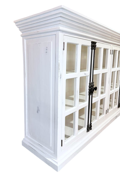 Hampton White Large Console Cabinet