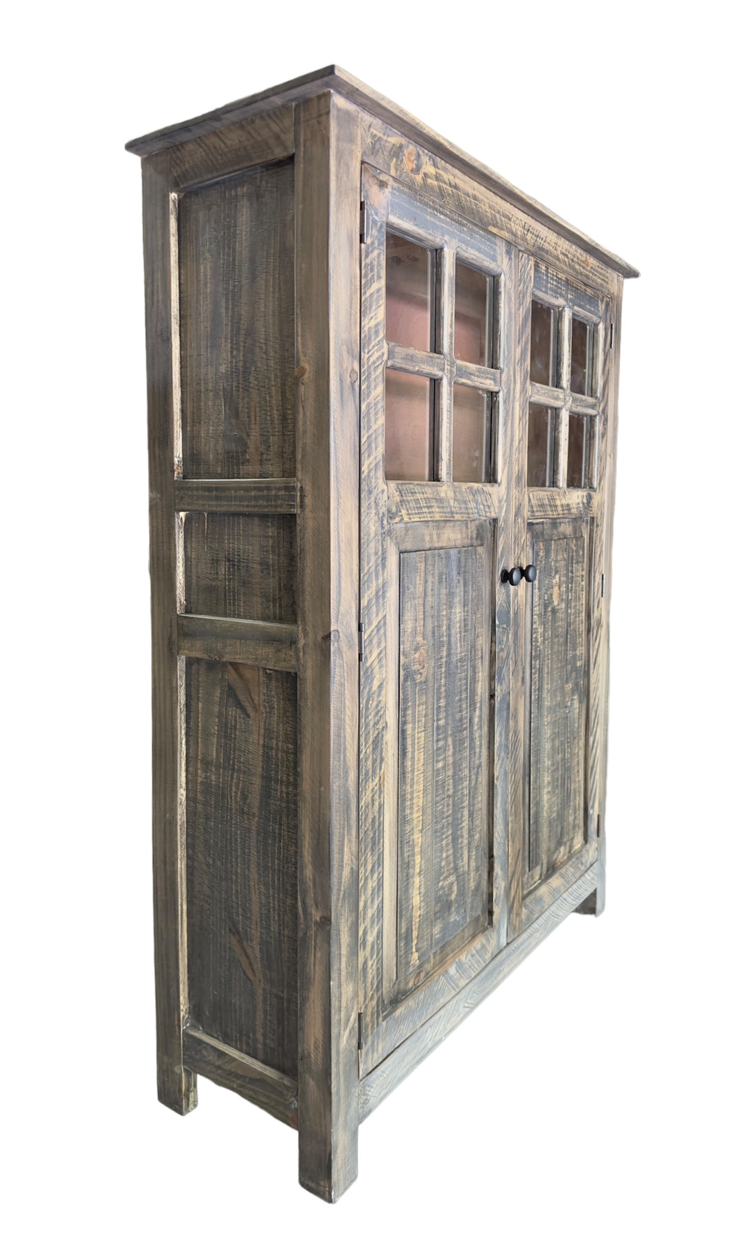 Parker Weathered Barn Wood Storage Cabinet