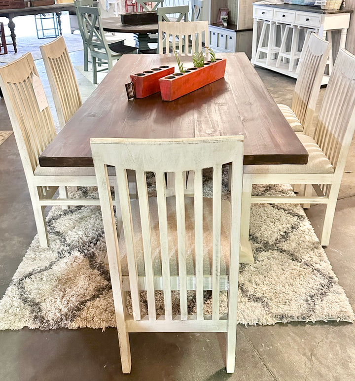 Archie II Ivory & Linen Dining Table Set