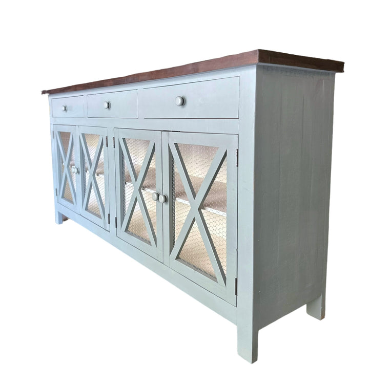 Harrington Beach Blue Console Cabinet