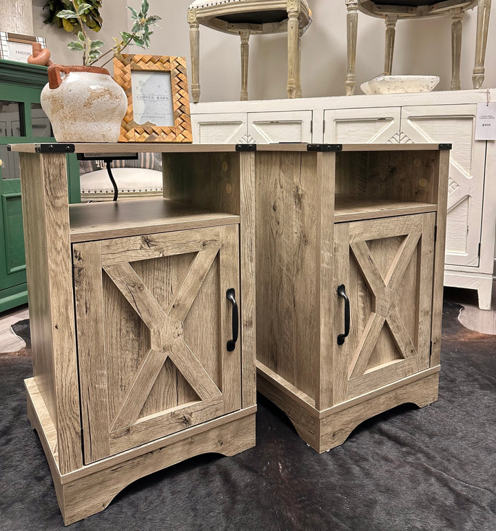 Hadley Weathered Gray Nightstands (pair of 2)