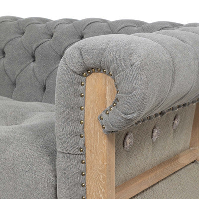 Soho Gray Chesterfield Sofa