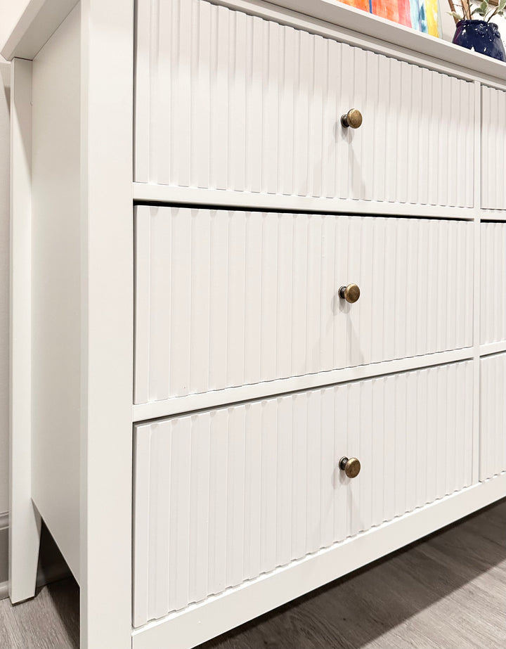 Liam Fluted 6 Drawer Dresser