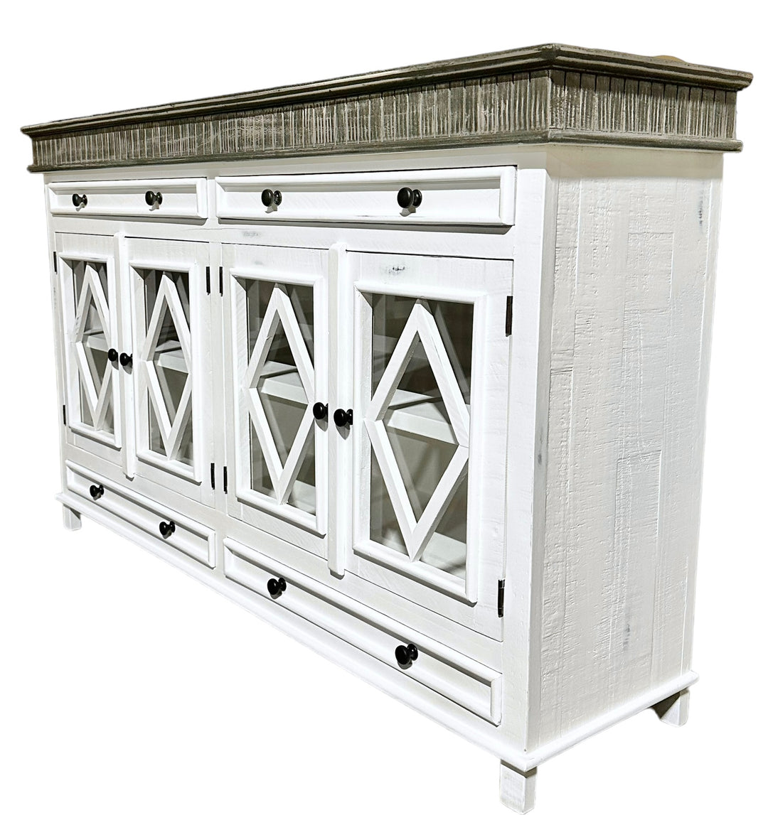 Laughlan White Console Cabinet