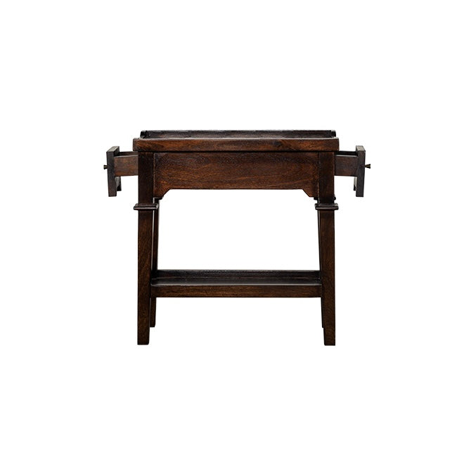 Francis Rectangular Dark Mango End Table