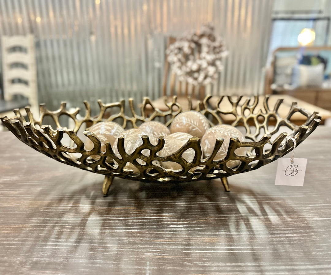 Large Abstract Iron Bowl