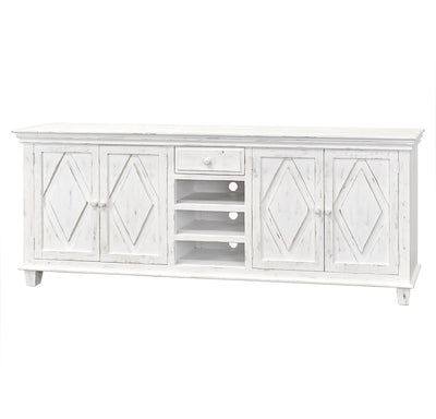 Maggie White Large TV Stand