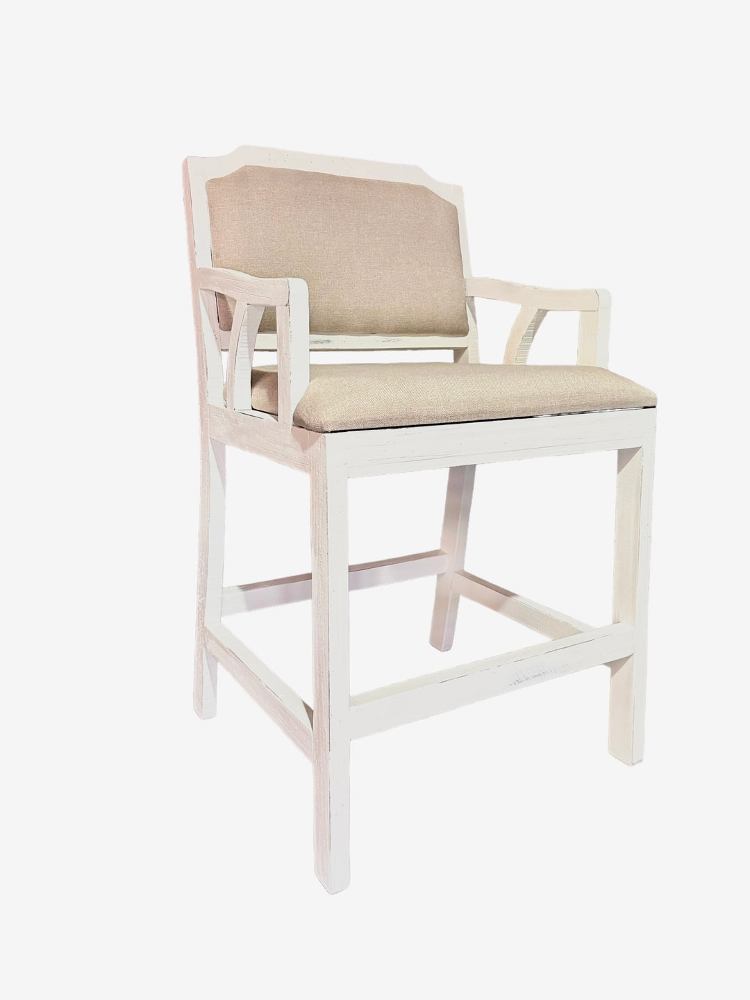 Ellie White Counter Height Stool