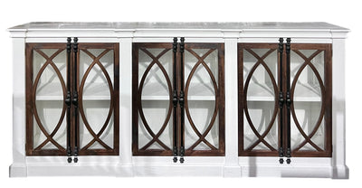 Cameo White Large Console Cabinet