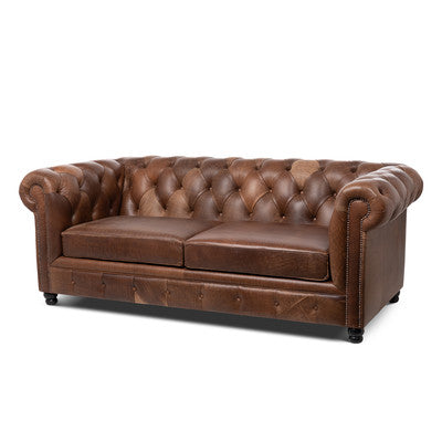 Tribeca Leather Chesterfield Sofa