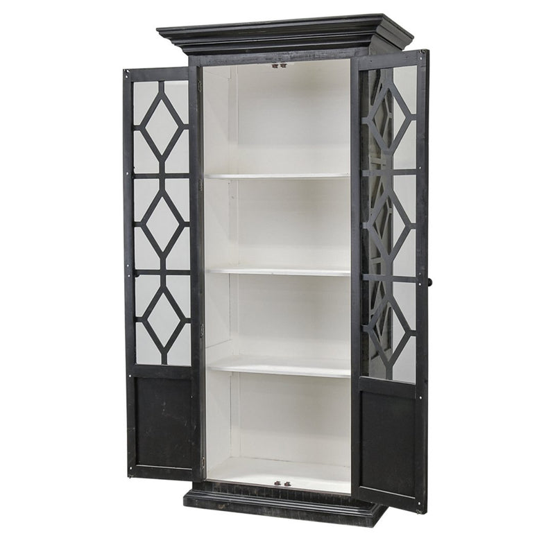 Blaire Black & White Display Cabinet