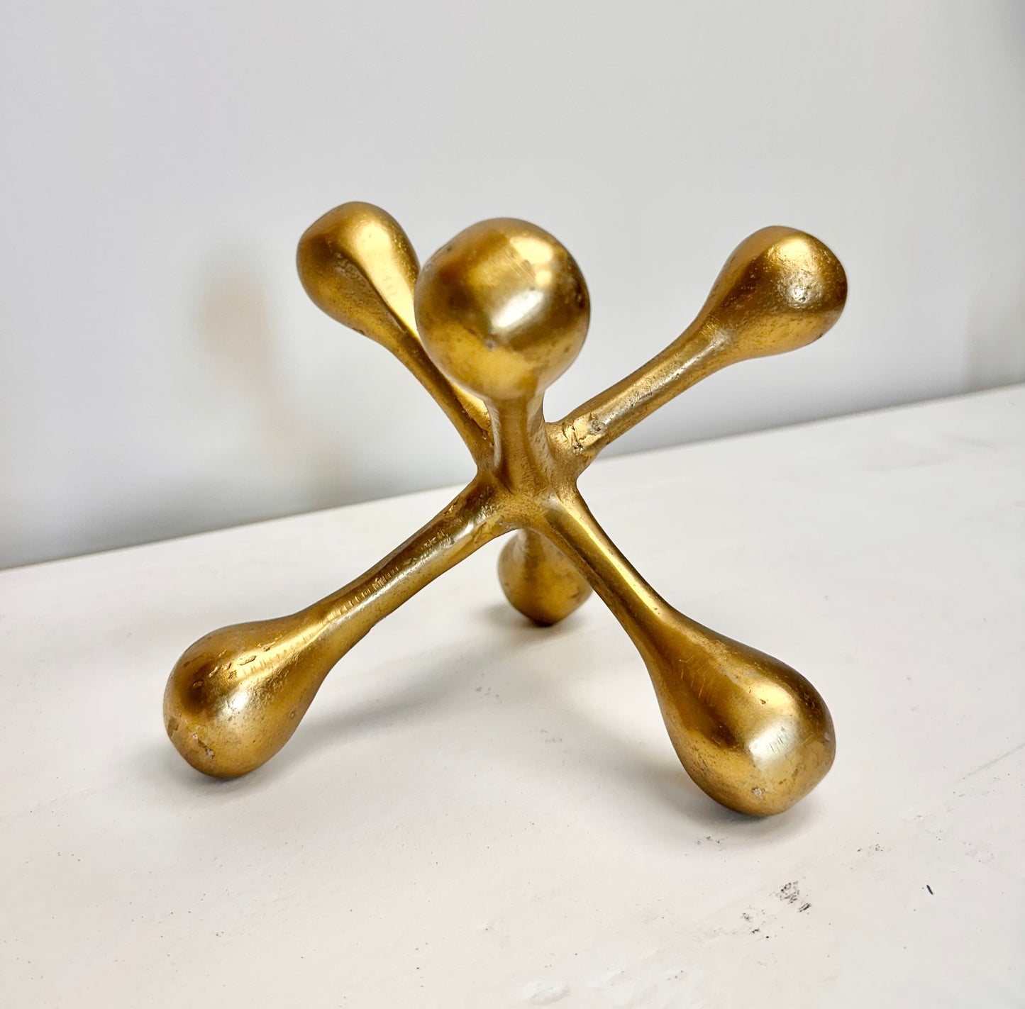 Gold Jack Shelf Sculpture