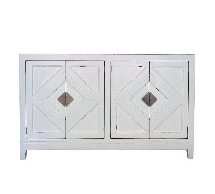 Gisele White Console Cabinet