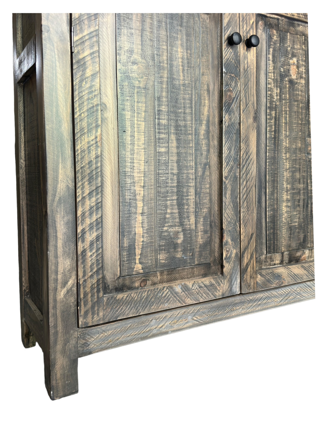 Parker Weathered Barn Wood Storage Cabinet