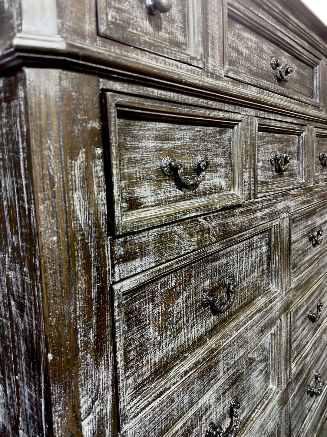 Courtney Weathered Wood X-Large Dresser