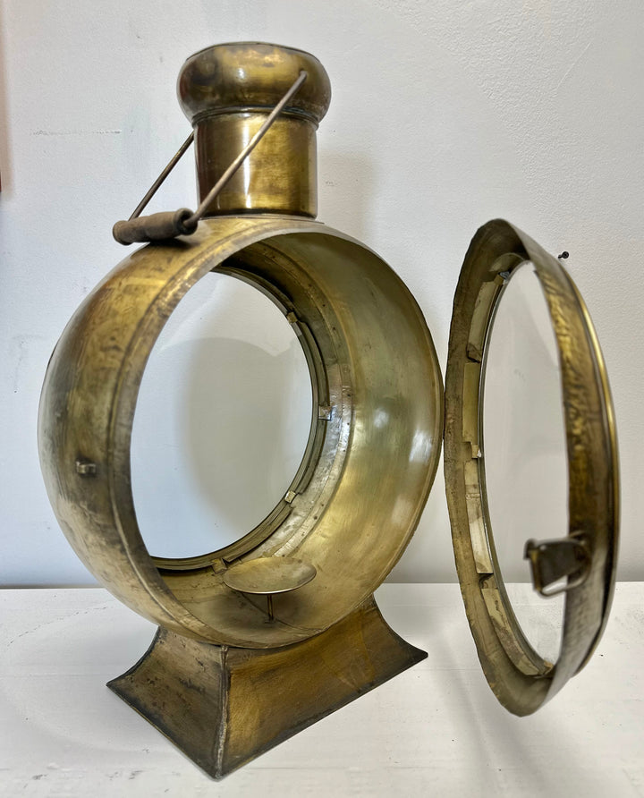 Gold Metal Large Lantern