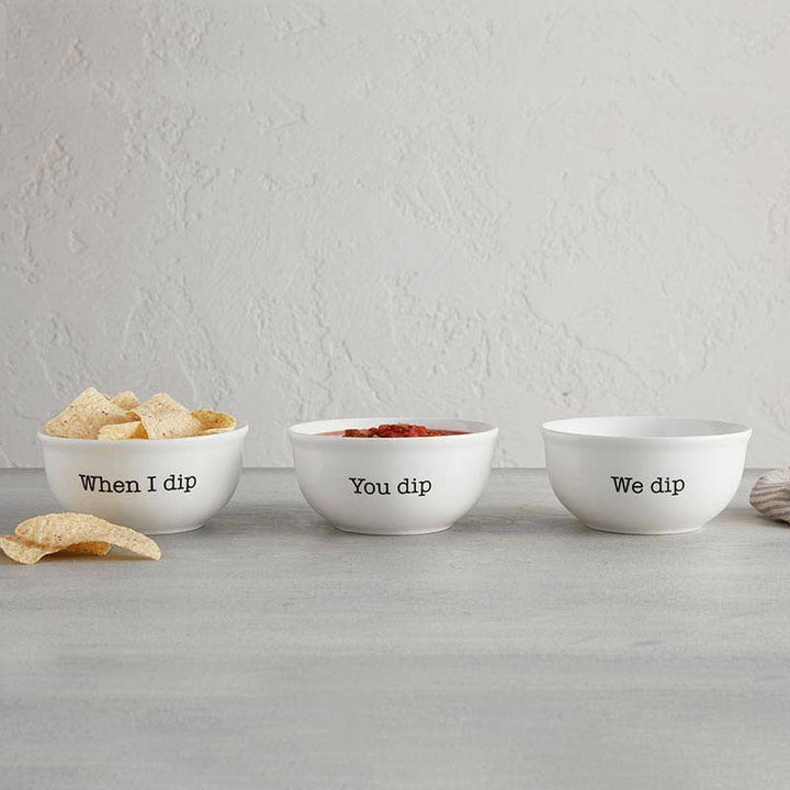 When I Dip, You Dip, We Dip - 3 bowl set