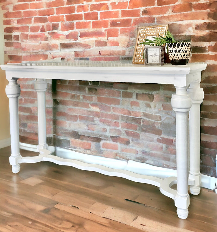 Lorraine White Sofa Table