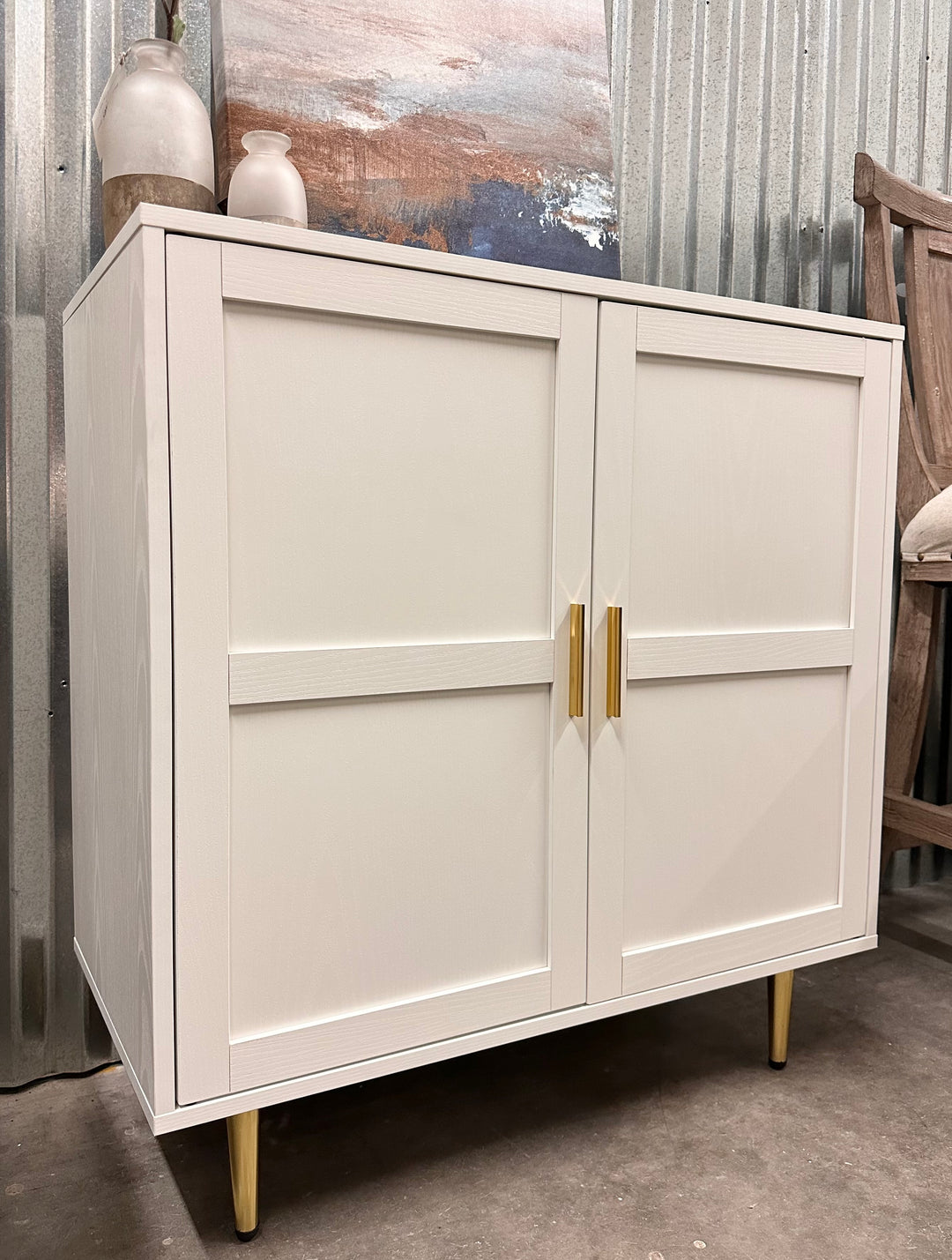 Piper White Accent Cabinet