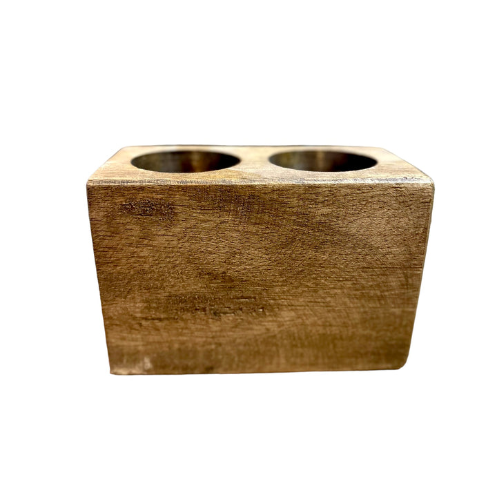 2 Hole Wood Sugar Mold