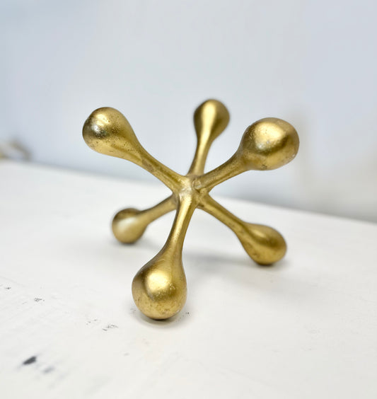 Gold Jack Shelf Sculpture