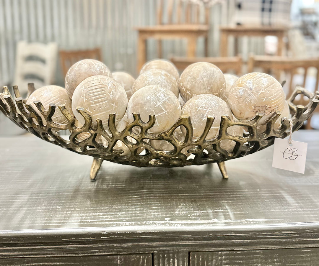 Large Abstract Iron Bowl