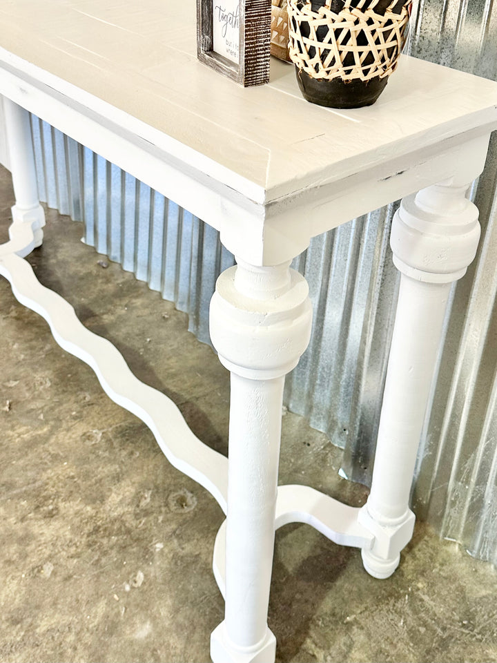 Lorraine White Sofa Table