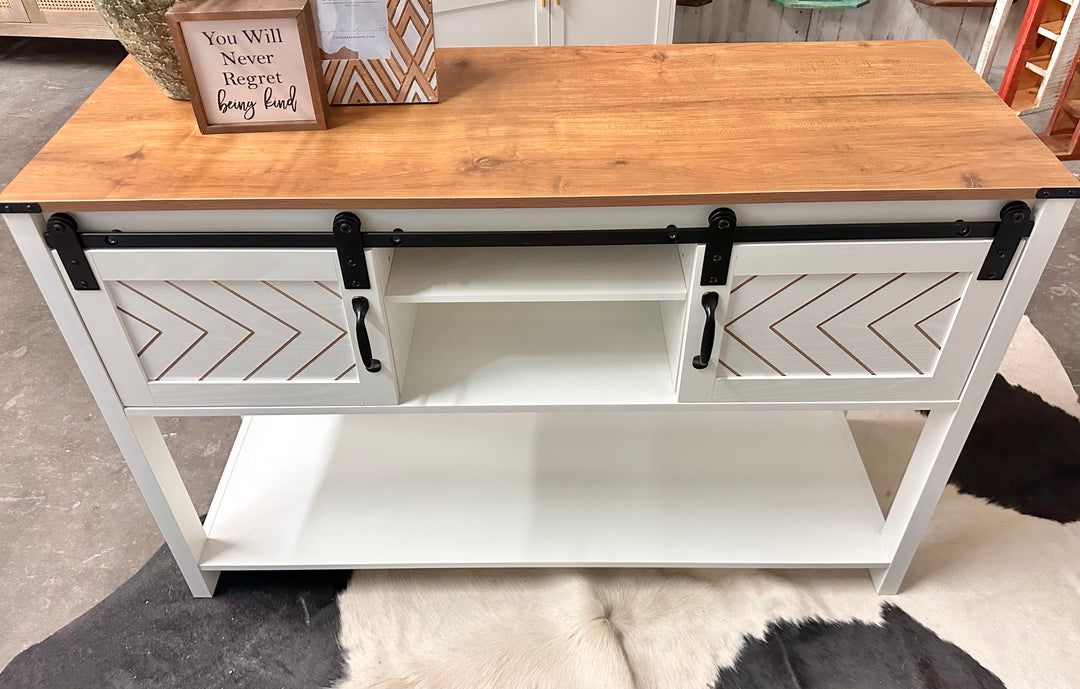 Carlos II White Console Table