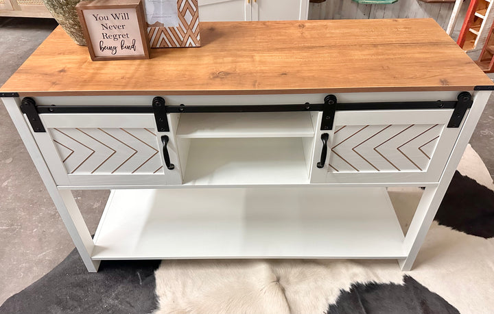 Carlos II White Console Table