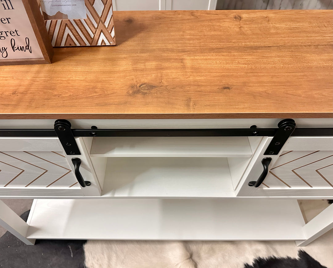 Carlos II White Console Table