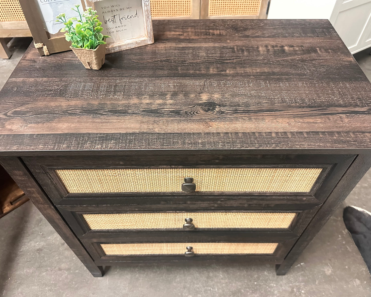 Dolores Weathered Brown Nightstand