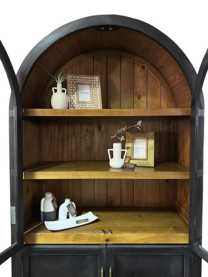 Axel Black Large Arched Cabinet