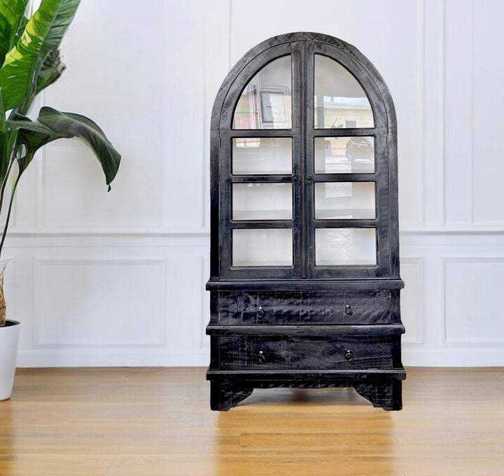 Kelly Black & White Display Cabinet