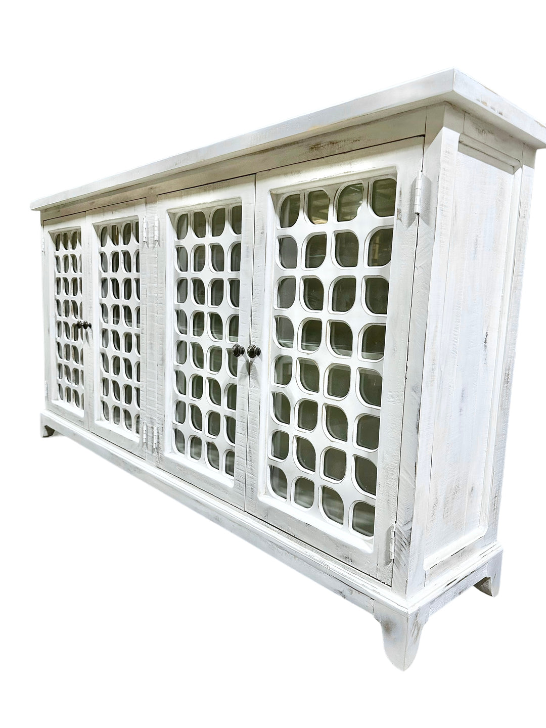 Ava White Console Cabinet