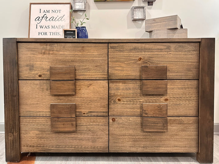 Fallon Rustic Brown Dresser