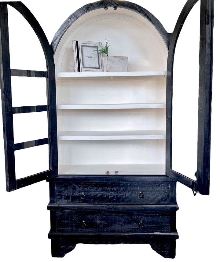 Kelly Black & White Display Cabinet