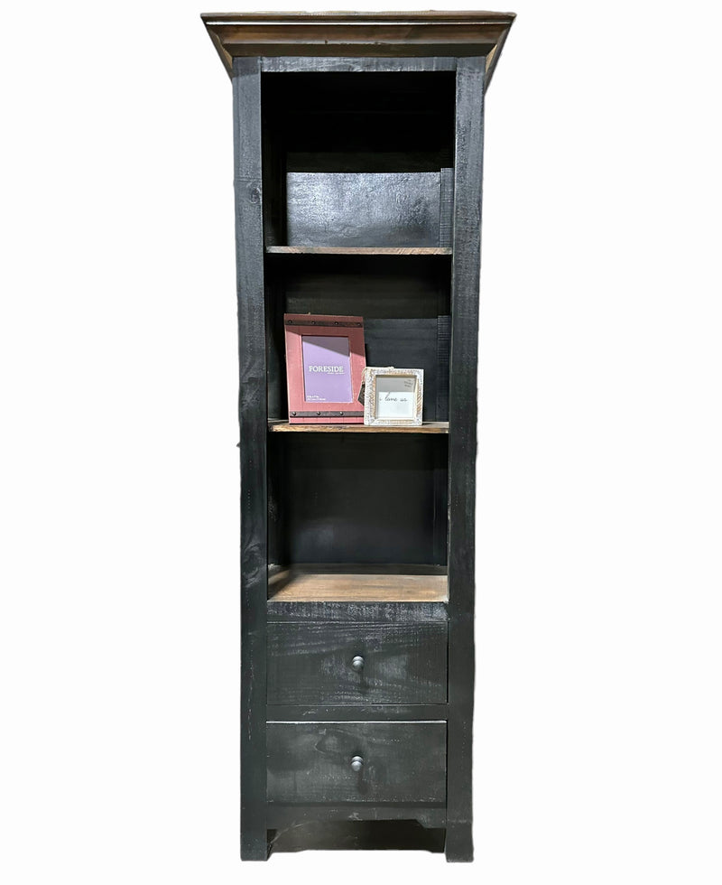 Blythe Black Narrow Bookcase