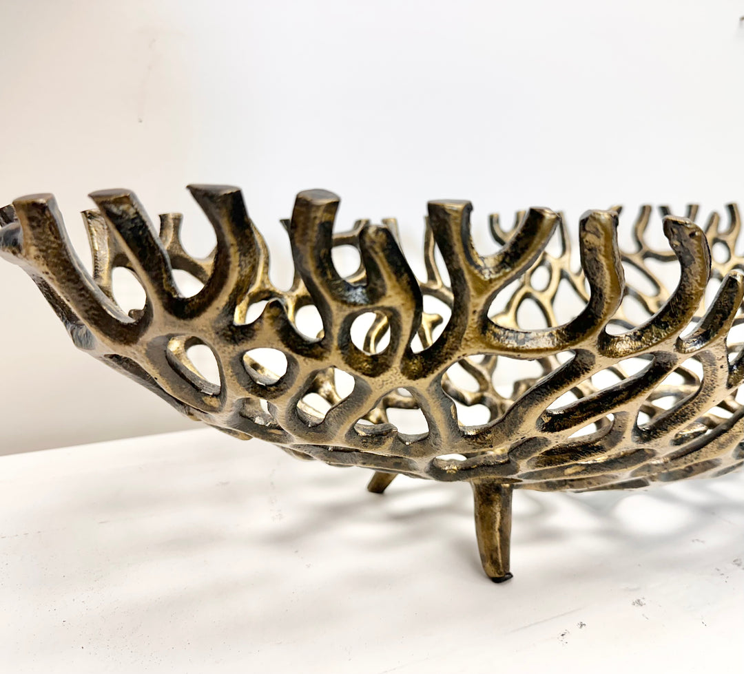 Large Abstract Iron Bowl