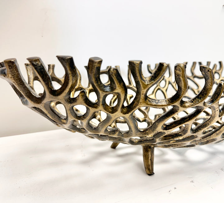 Large Abstract Iron Bowl