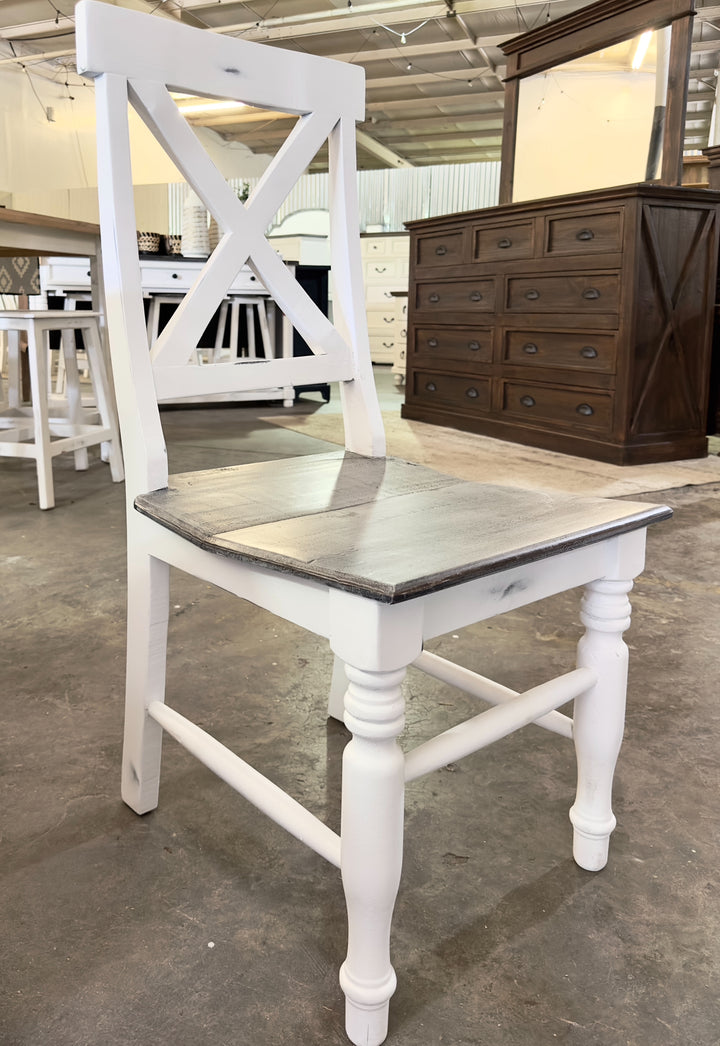 Aaron White & Gray 6 piece Table Set