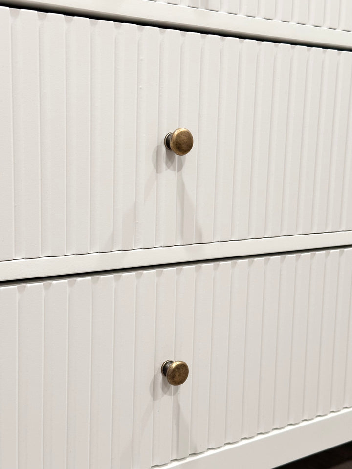 Liam Fluted 6 Drawer Dresser